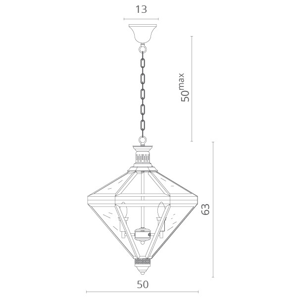 Подвесная люстра Divinare 7400/02 SP-4