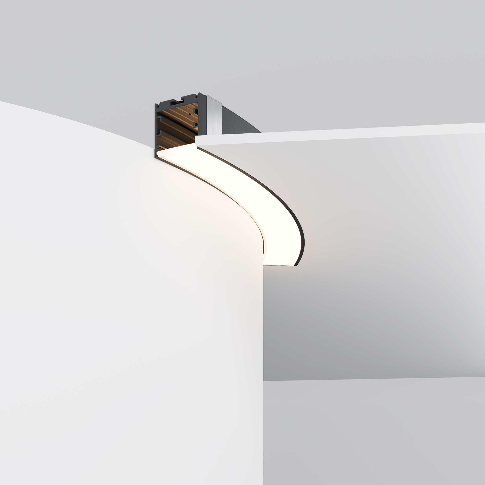 Профиль Led Strip ALM-3535R-B-D-45°-0.8M