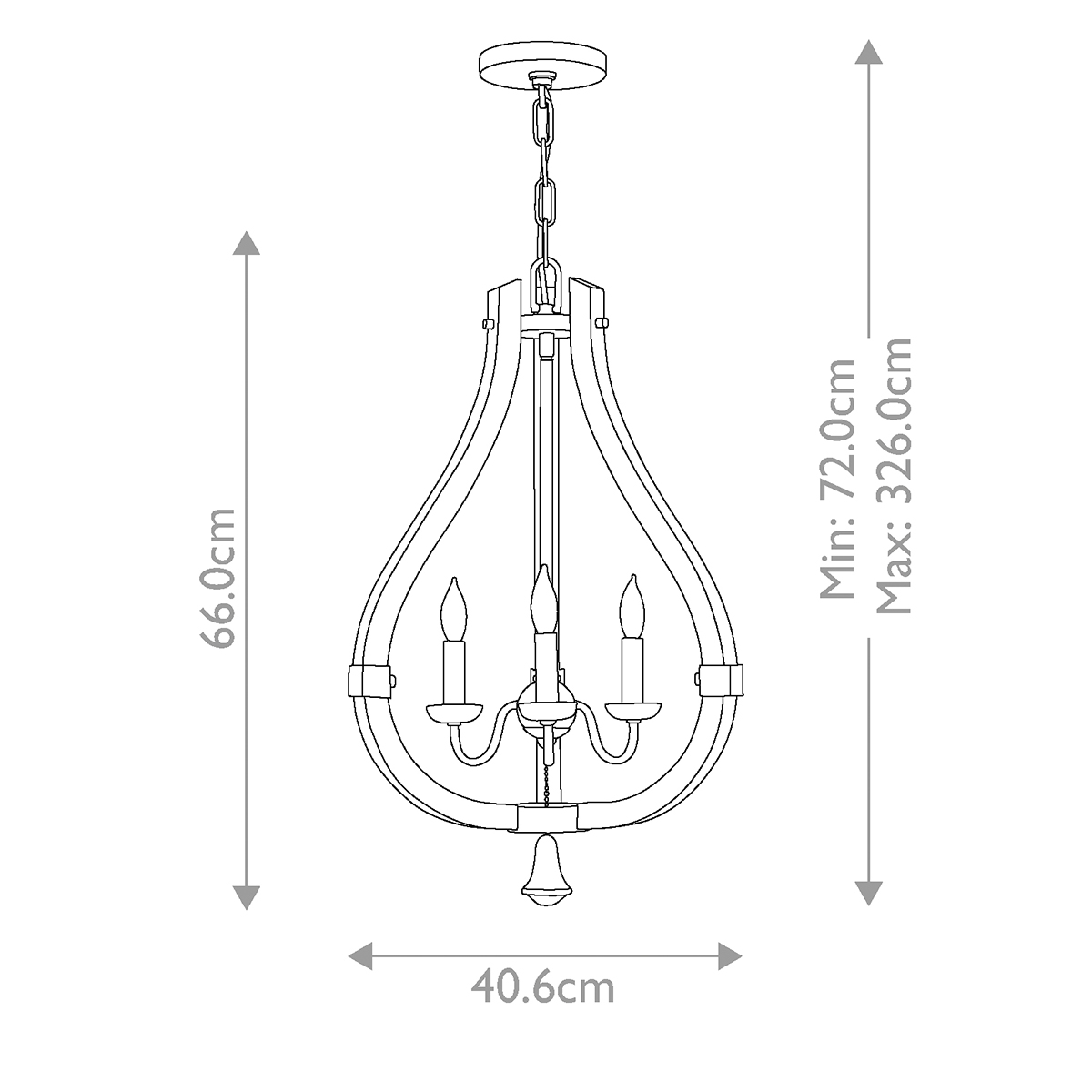 Люстра Hinkely Lighting, Арт. HK-MIDDLEFIELD3