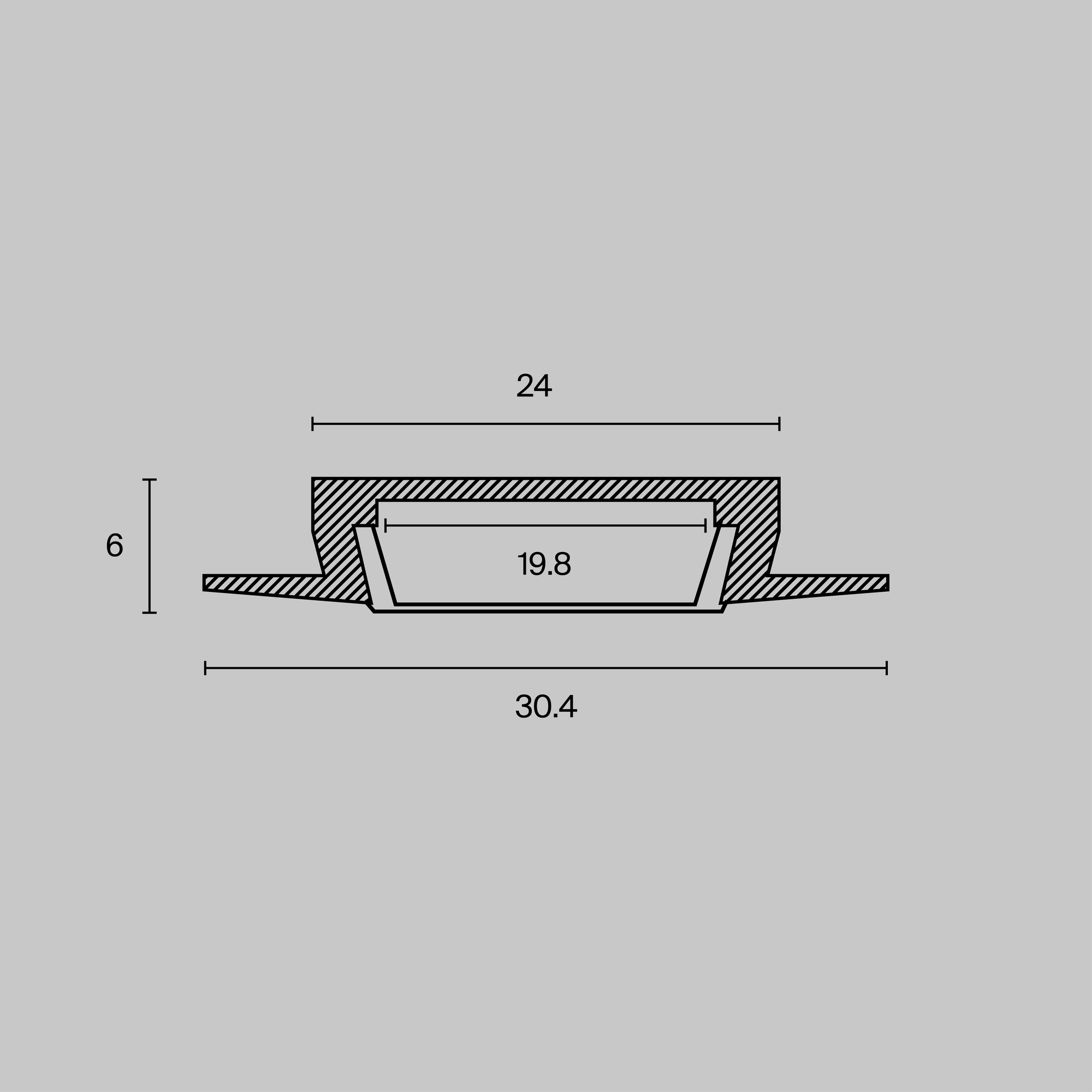 Профиль Led Strip ALM003S-2M