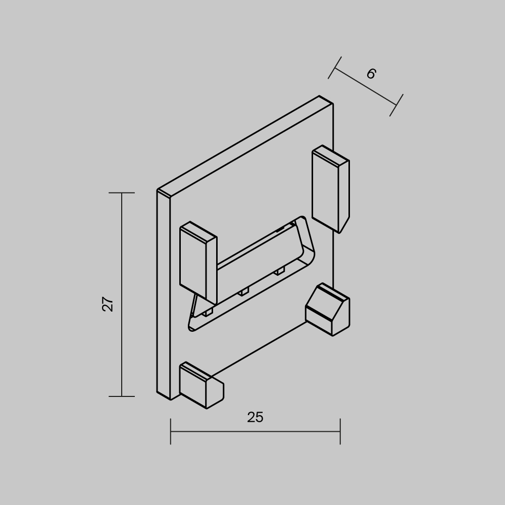 Комплектующие для профиля Outdoor O-TR002-EC