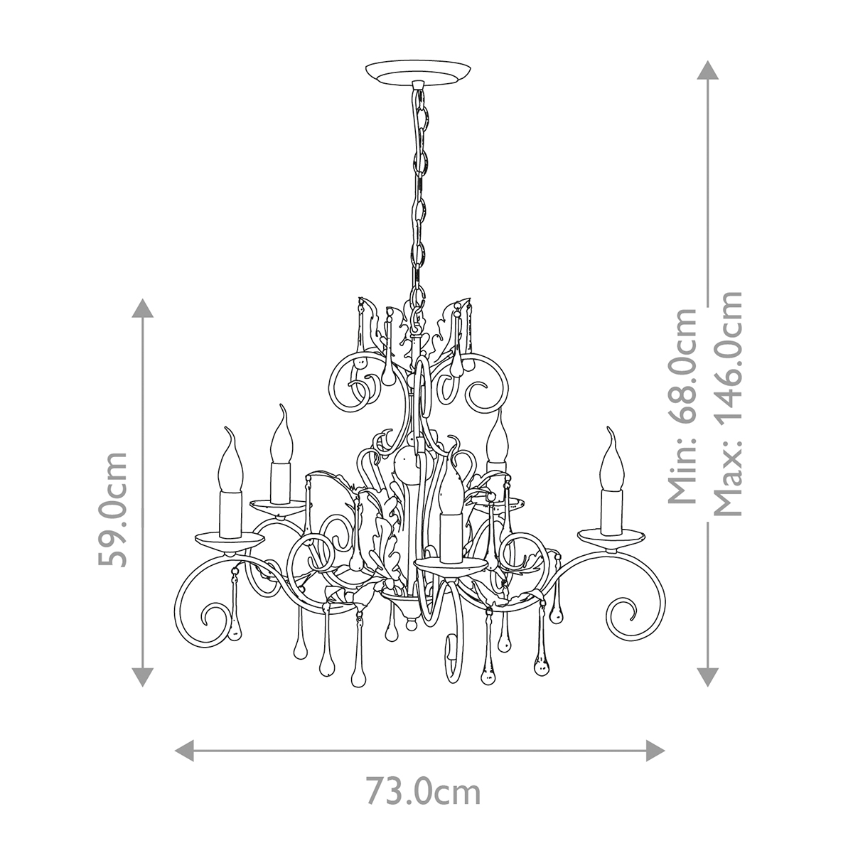 Люстра Elstead Interior, Арт. AML5-BRONZE