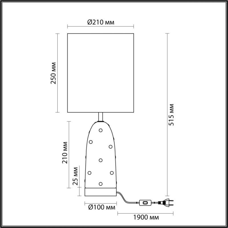 Настольная лампа Odeon Light 5424/1T