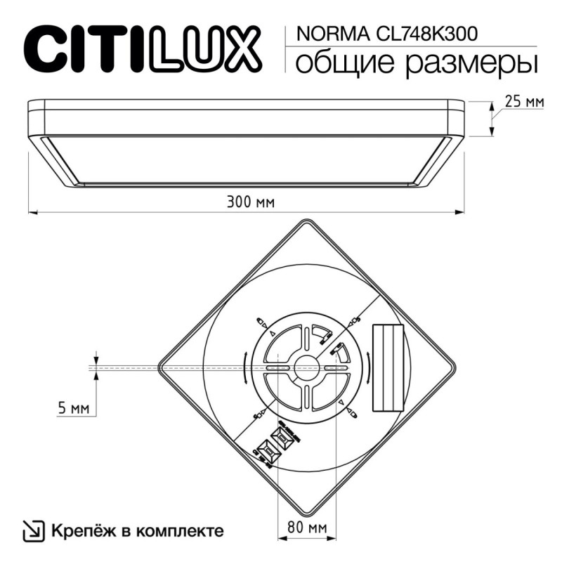 Накладной светильник Citilux CL748K300
