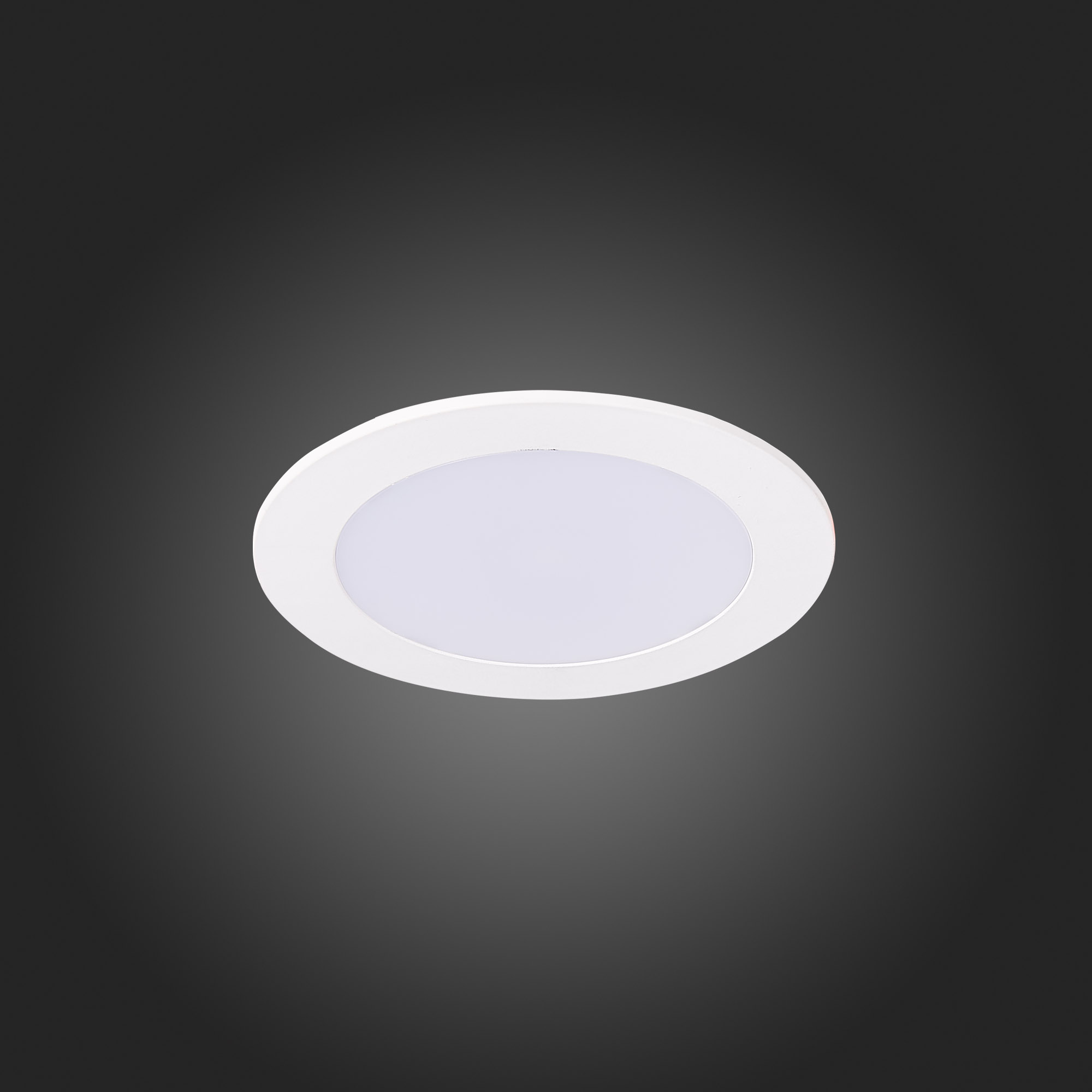 ST209.538.06 Св-к встр. Белый LED 1*6W 3000K 330Lm Ra80 110° IP20 D120xH8 90-265V Встраиваемые светильники