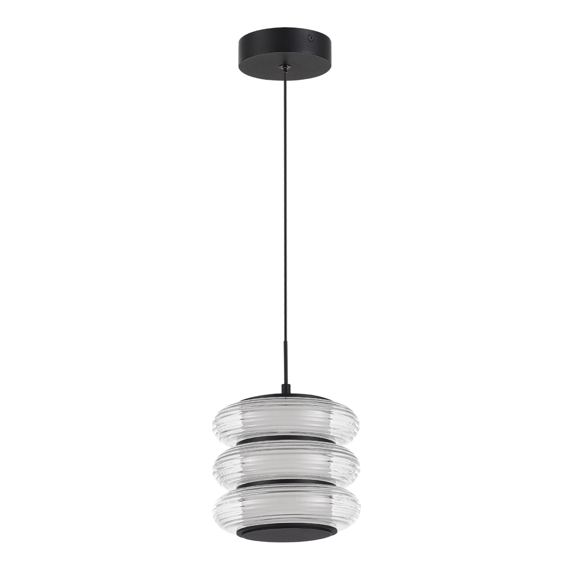 SL6239.403.03 Светильник подвесной ST-Luce черный/прозрачный LED 1*16W 3000K FRITTELA