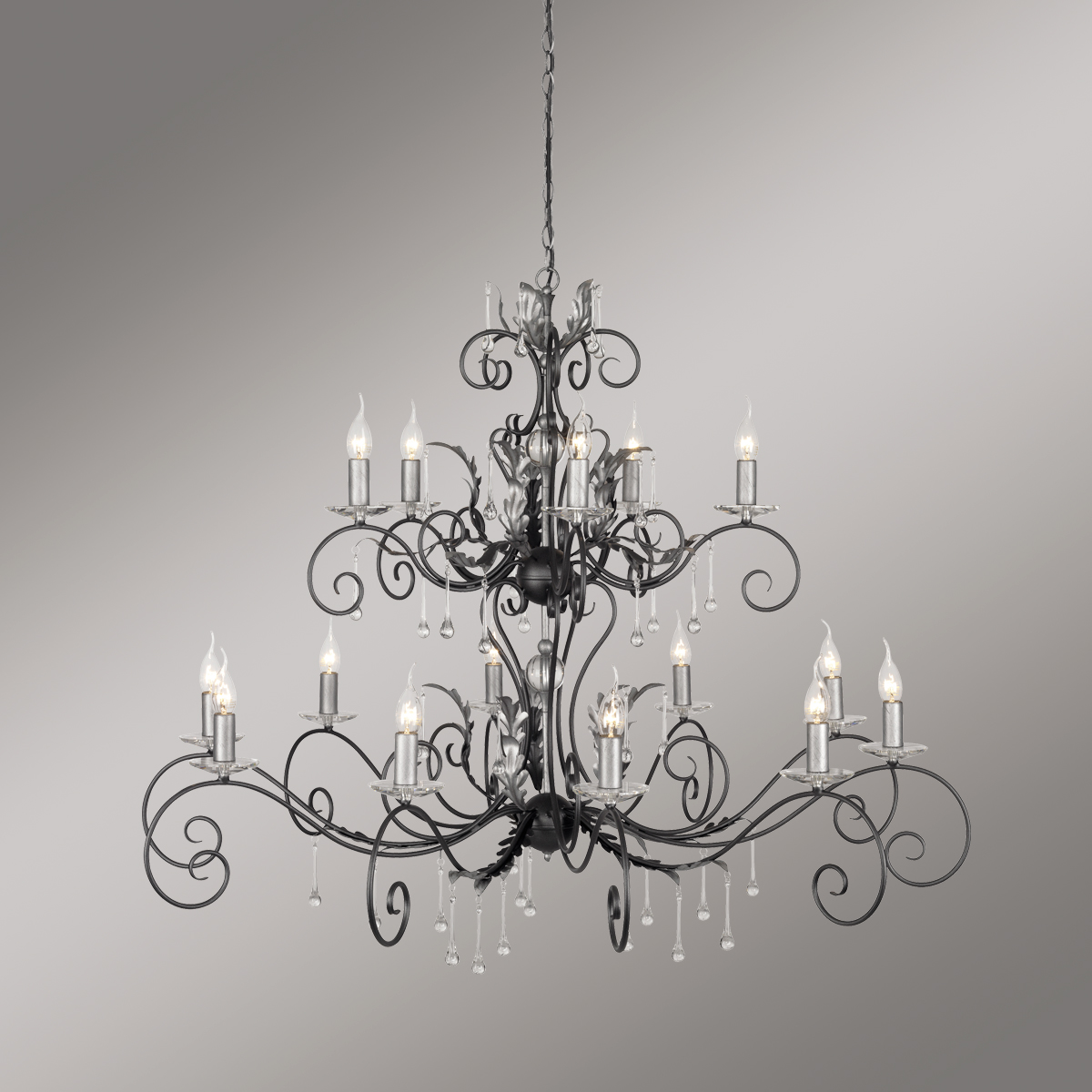 Люстра Elstead Interior, Арт. AML15-BLK-SILVER