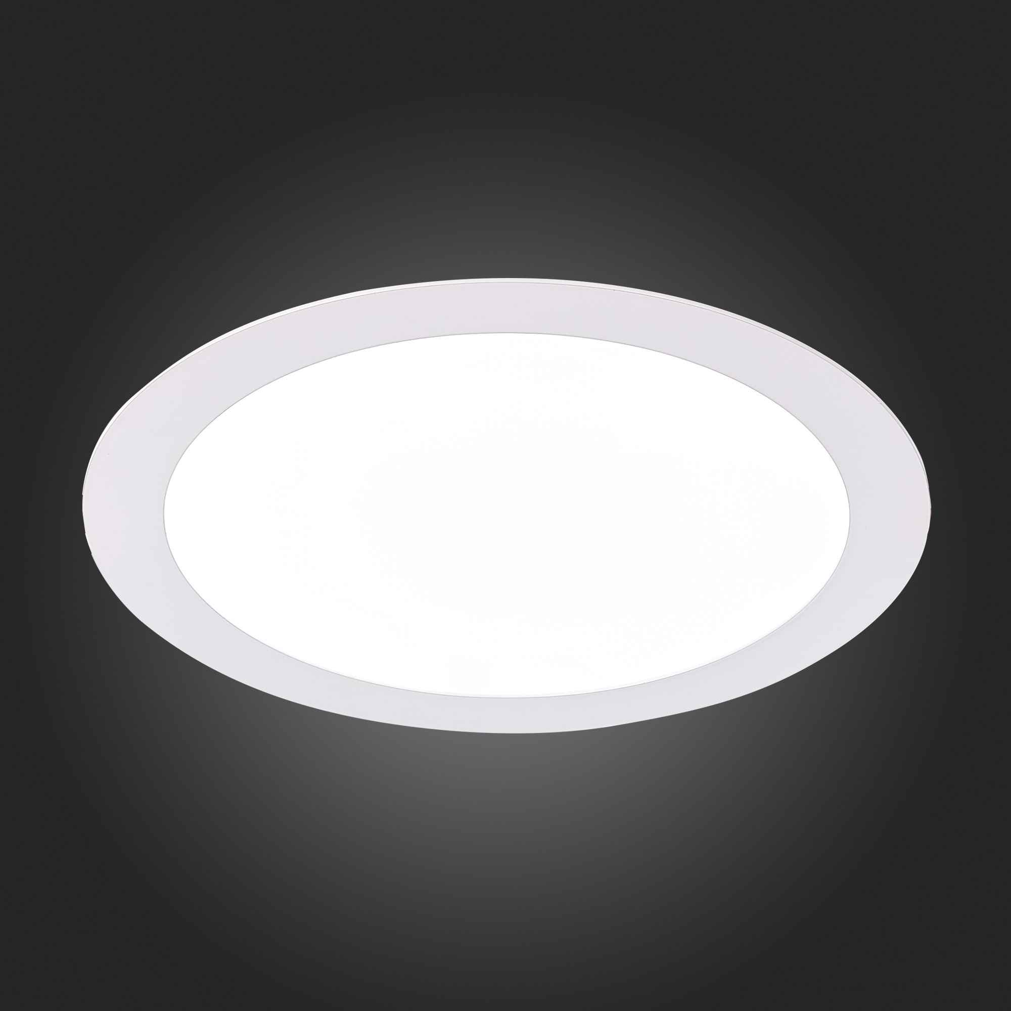 ST209.538.18 Св-к встр. Белый LED 1*18W 3000K 1 296Lm Ra80 110° IP20 D225xH8 90-265V Встраиваемые светильники