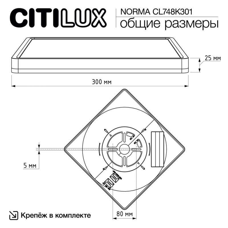 Накладной светильник Citilux CL748K301