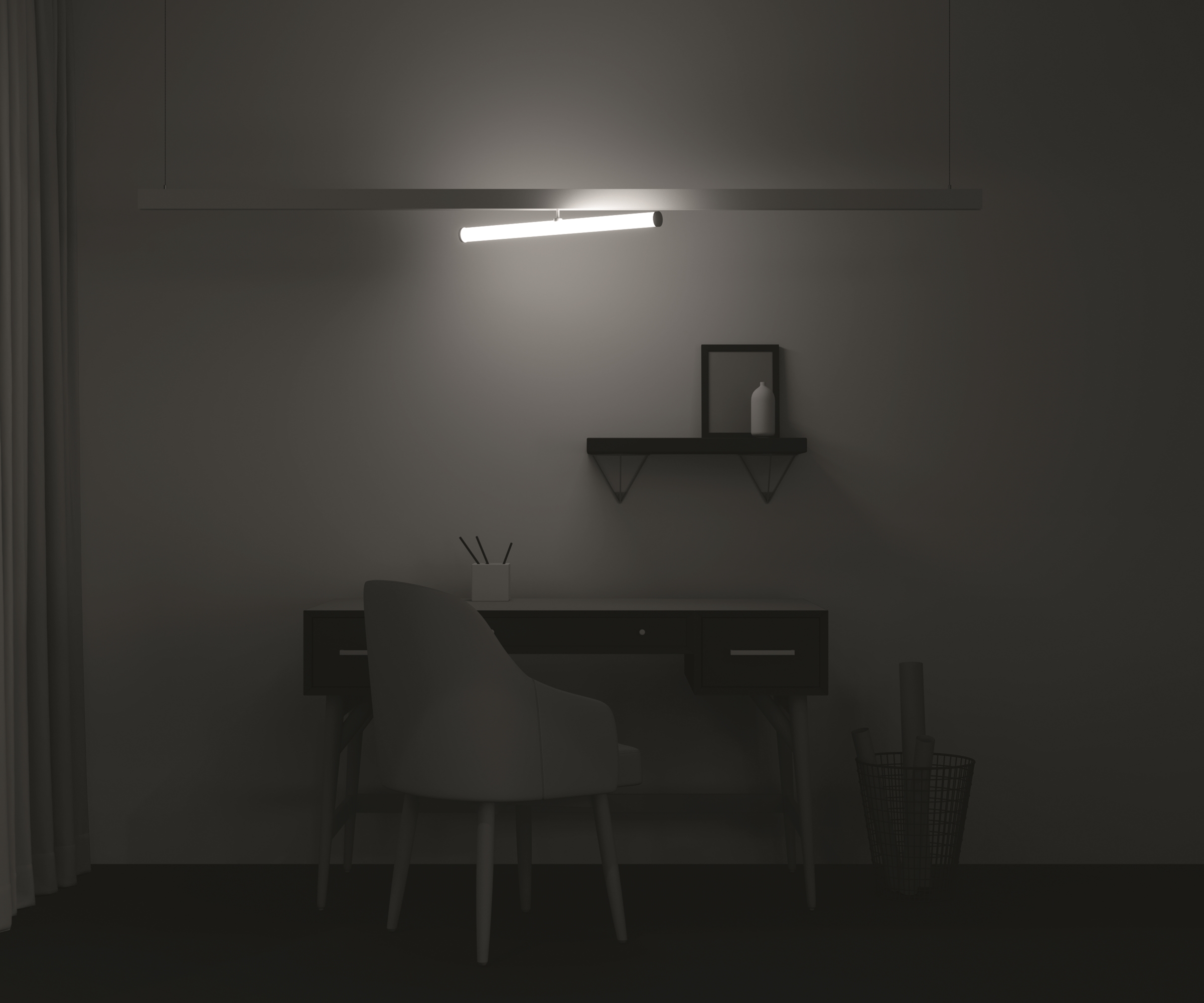 Трековый светильник Technical TR086-4-25W-DS-W