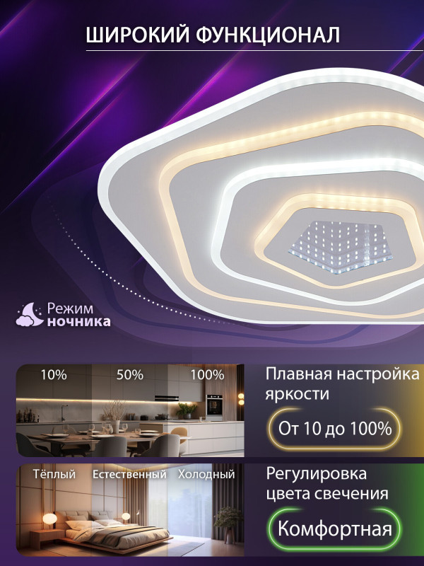 Накладной светильник Natali Kovaltseva LED LAMPS 81111/4C