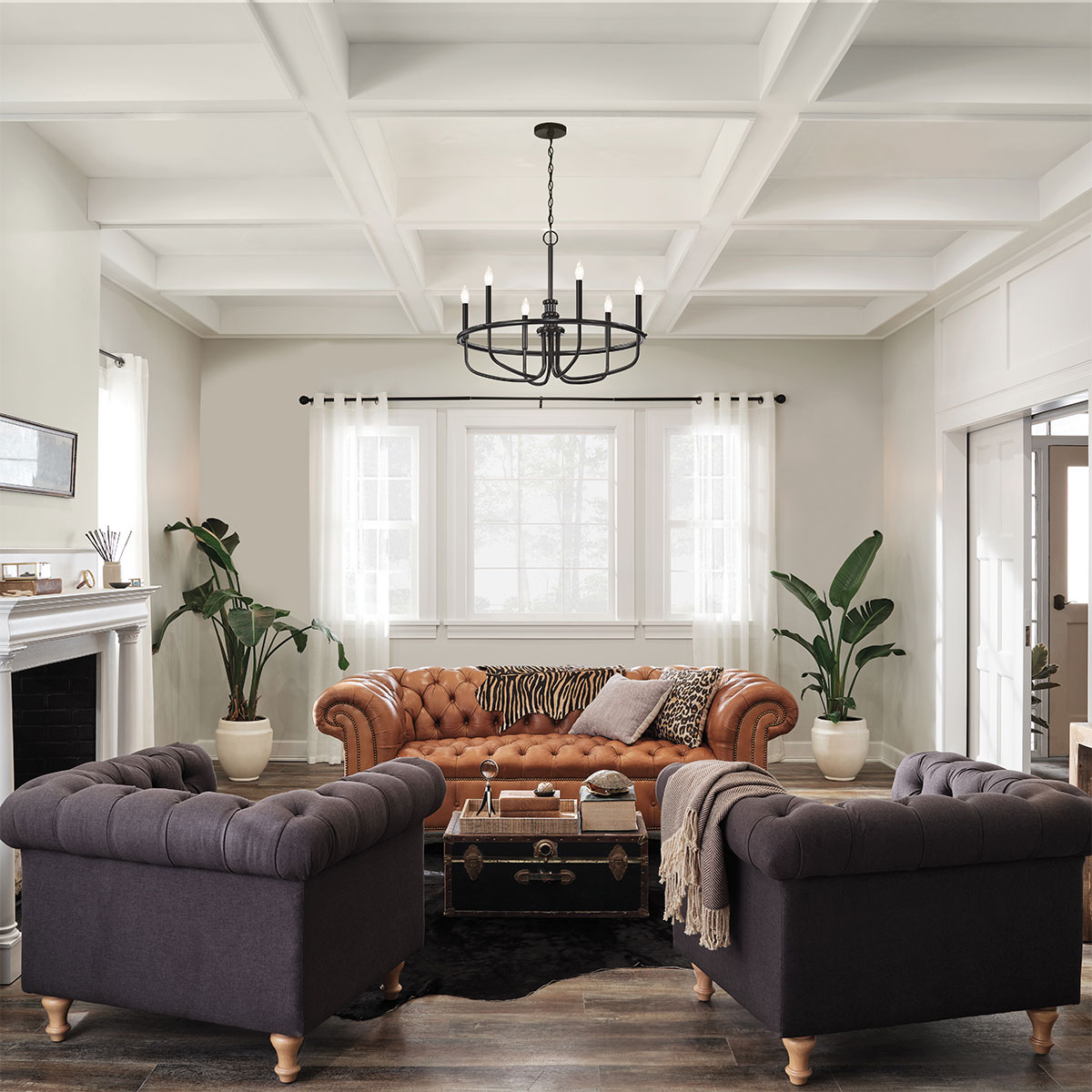 Люстра Kichler, Арт. KL-CAPITOL-HILL6-BLK