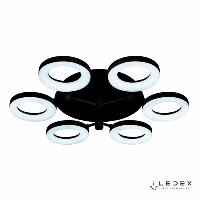 Накладной светильник iLedex FS-014-X6-(B) 72W BK