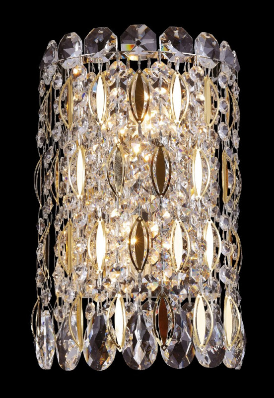 Бра Crystal Lux LIRICA AP2 CHROME/GOLD-TRANSPARENT