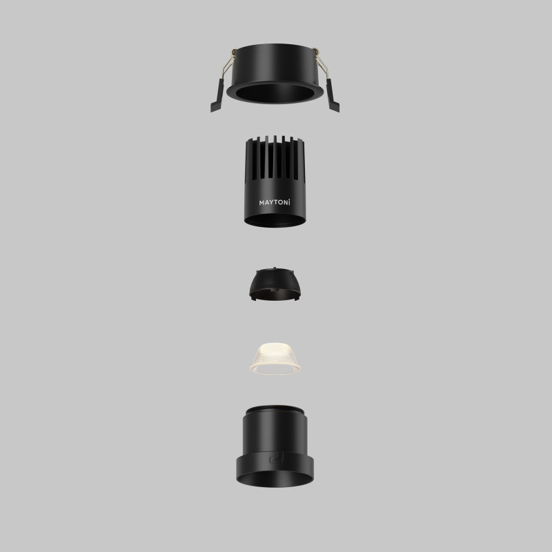 Встраиваемый светильник Maytoni DL116-10W-2.7K-B