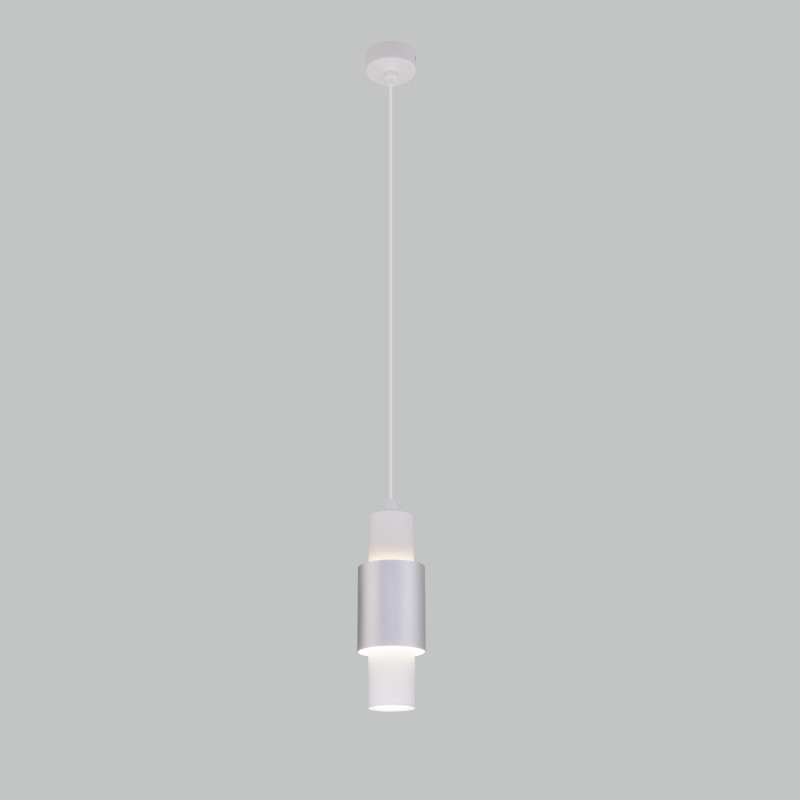 Подвесной светильник Eurosvet 50204/1 LED белый/матовое серебро