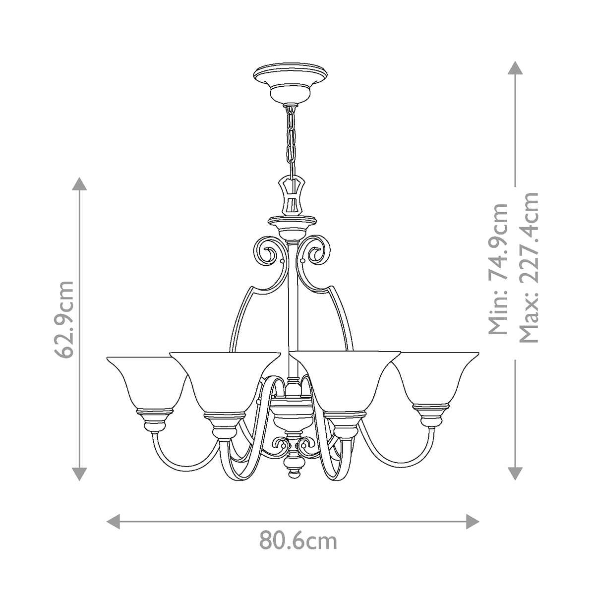 Люстра Hinkely Lighting, Арт. HK-CELLO6
