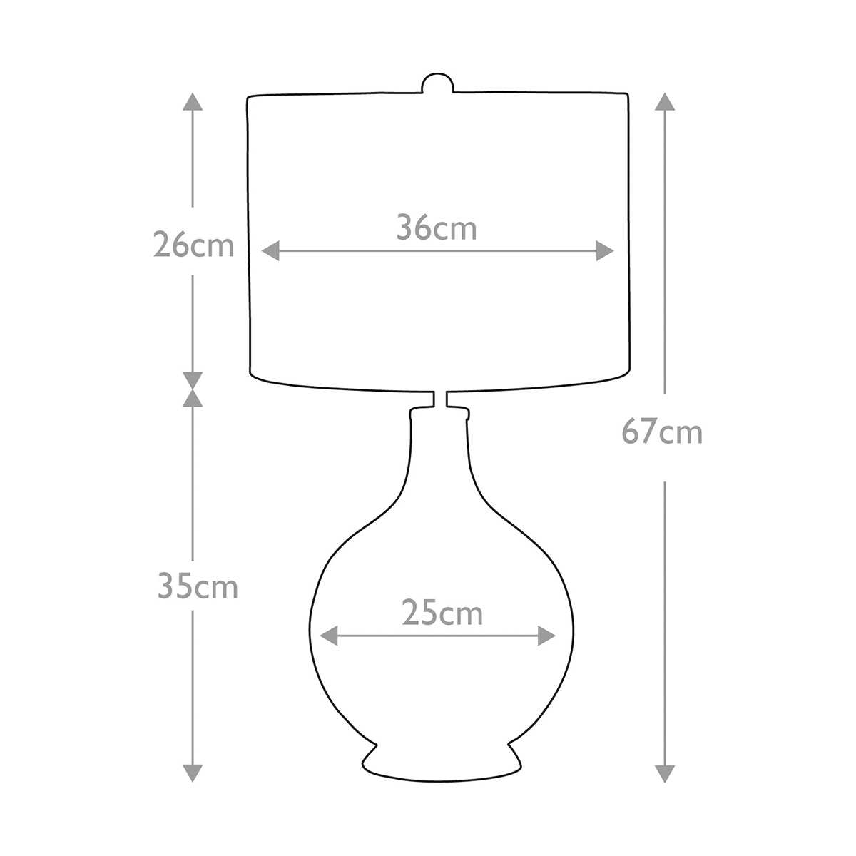 Настольная лампа Elstead Lighting, Арт. ORB-CLEAR-PN-WHT