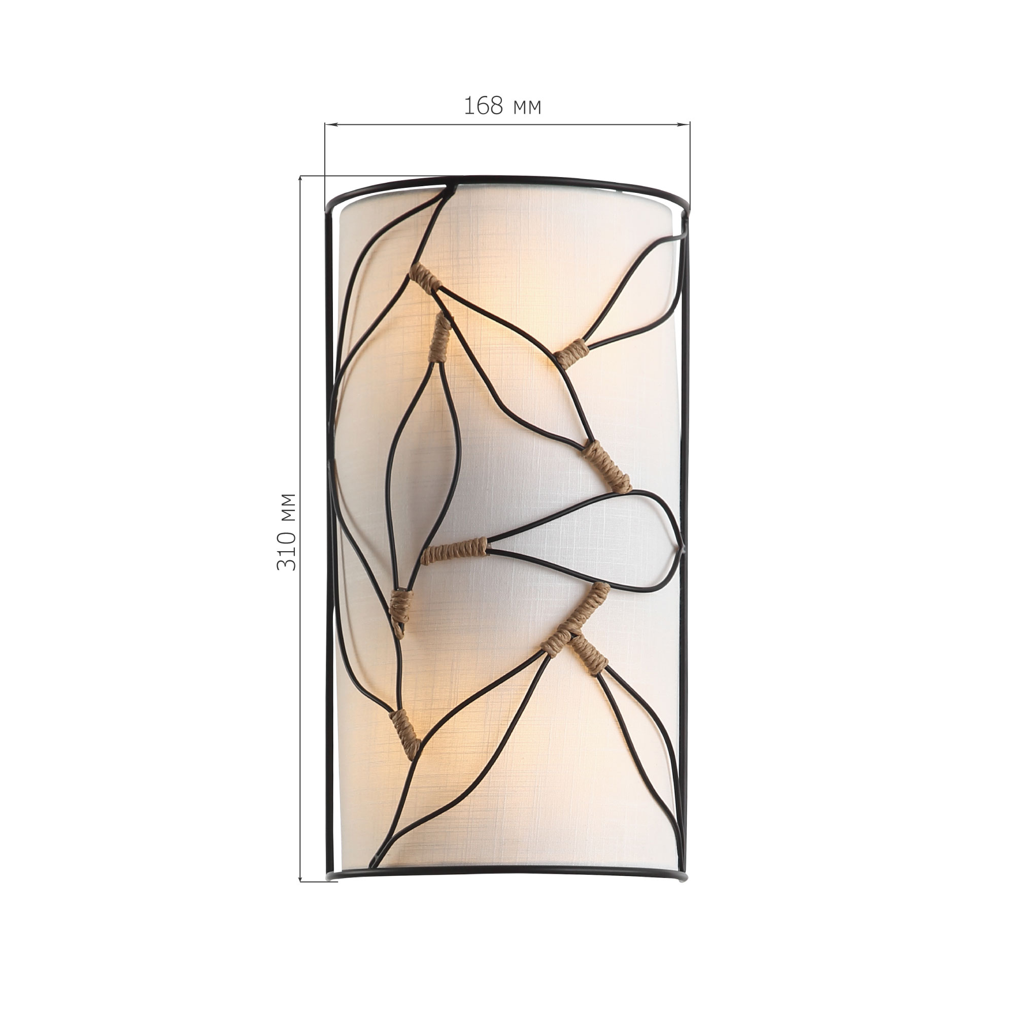 SL6228.401.02 Светильник настенный ST-Luce Черный/Бежевый E27 2*60W ROOT