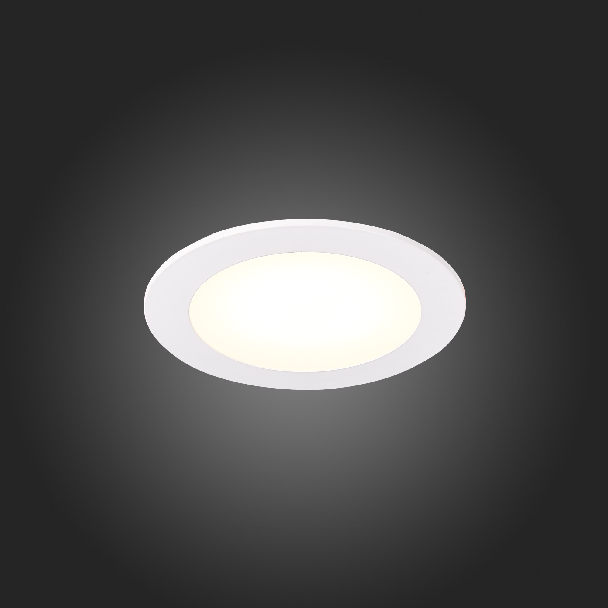 ST209.548.06 Св-к встр. Белый LED 1*6W 4000K 370Lm Ra80 110° IP20 D120xH8 90-265V Встраиваемые светильники