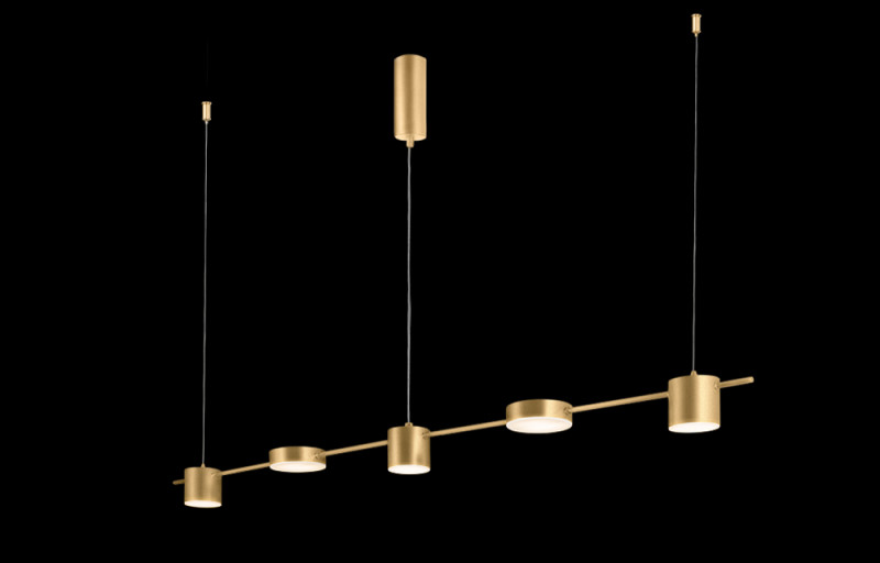 Подвесная люстра Crystal Lux TRISTAN SP5 L1200 GOLD