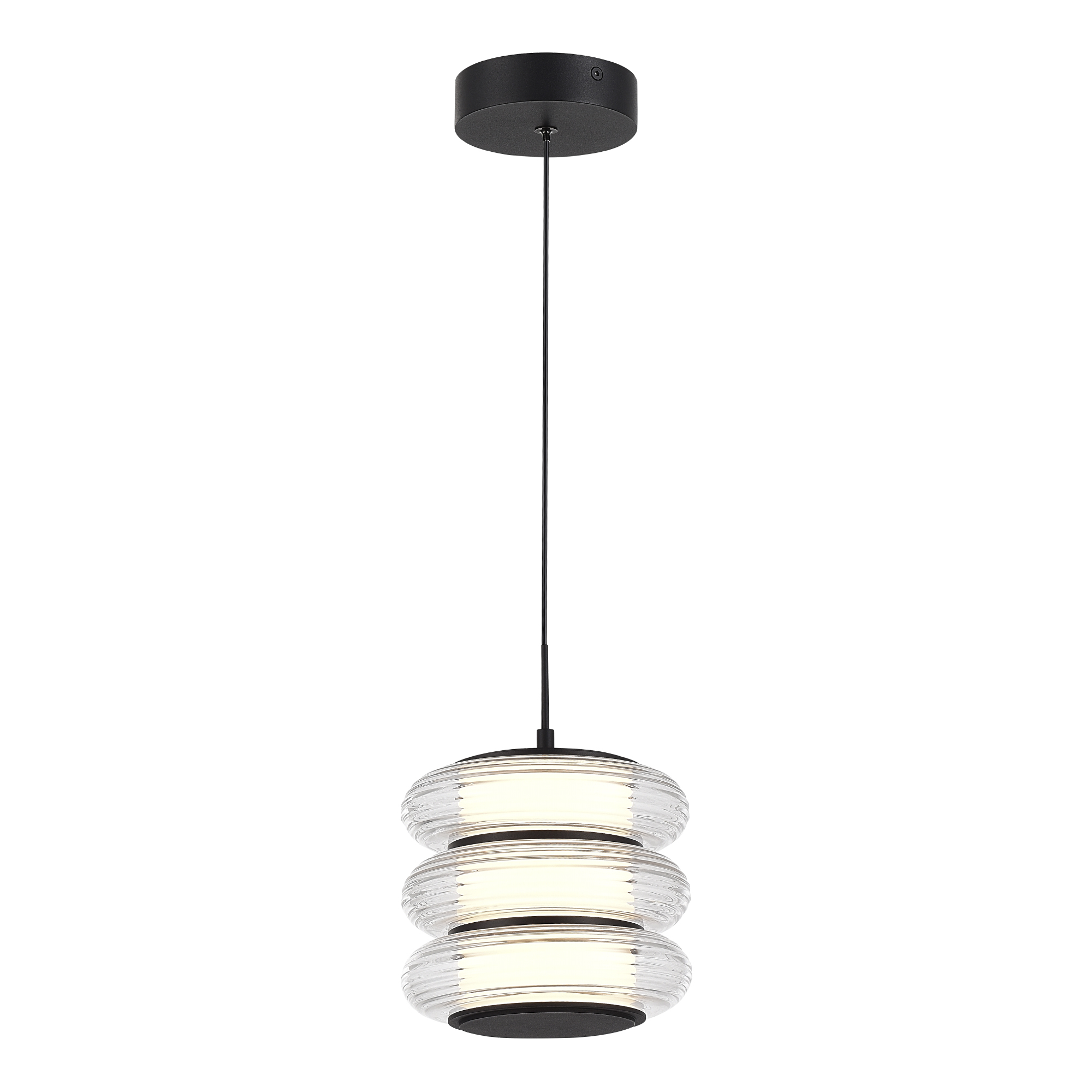 SL6239.403.03 Светильник подвесной ST-Luce черный/прозрачный LED 1*16W 3000K FRITTELA