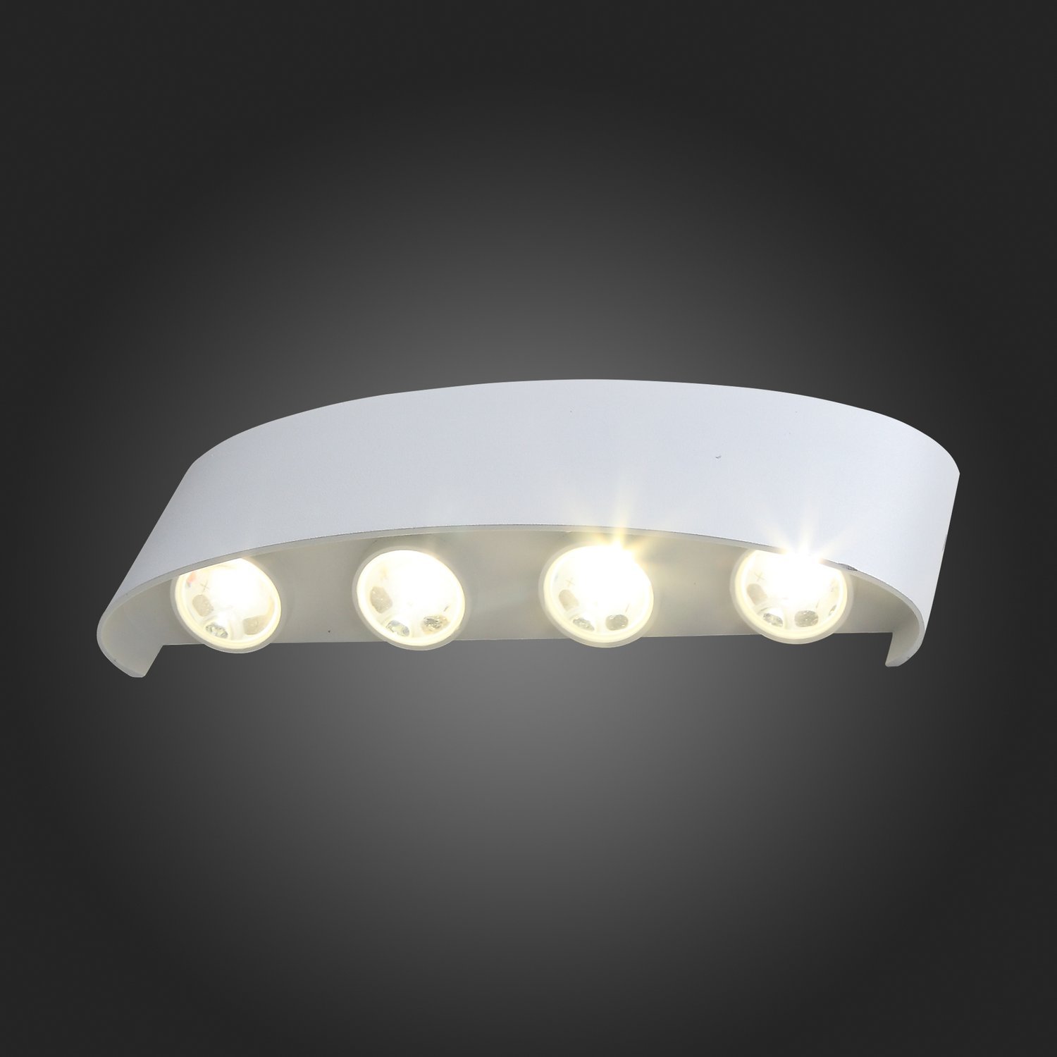 SL089.501.08 Светильник уличный настенный ST-Luce Белый кварцевый LED 8*1W 4000K BISELLO