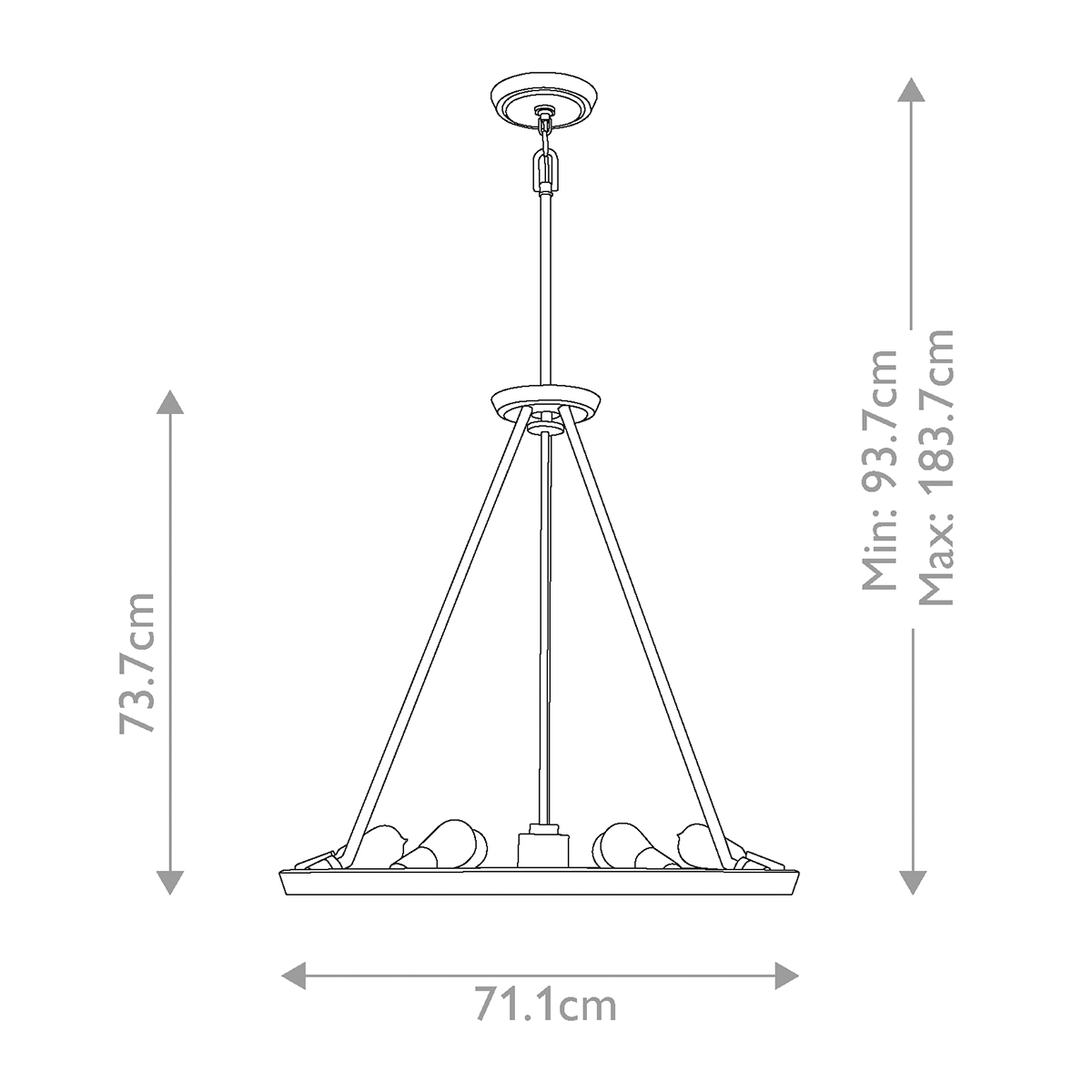 Люстра Quoizel, Арт. QZ-THEATER-ROW6IS