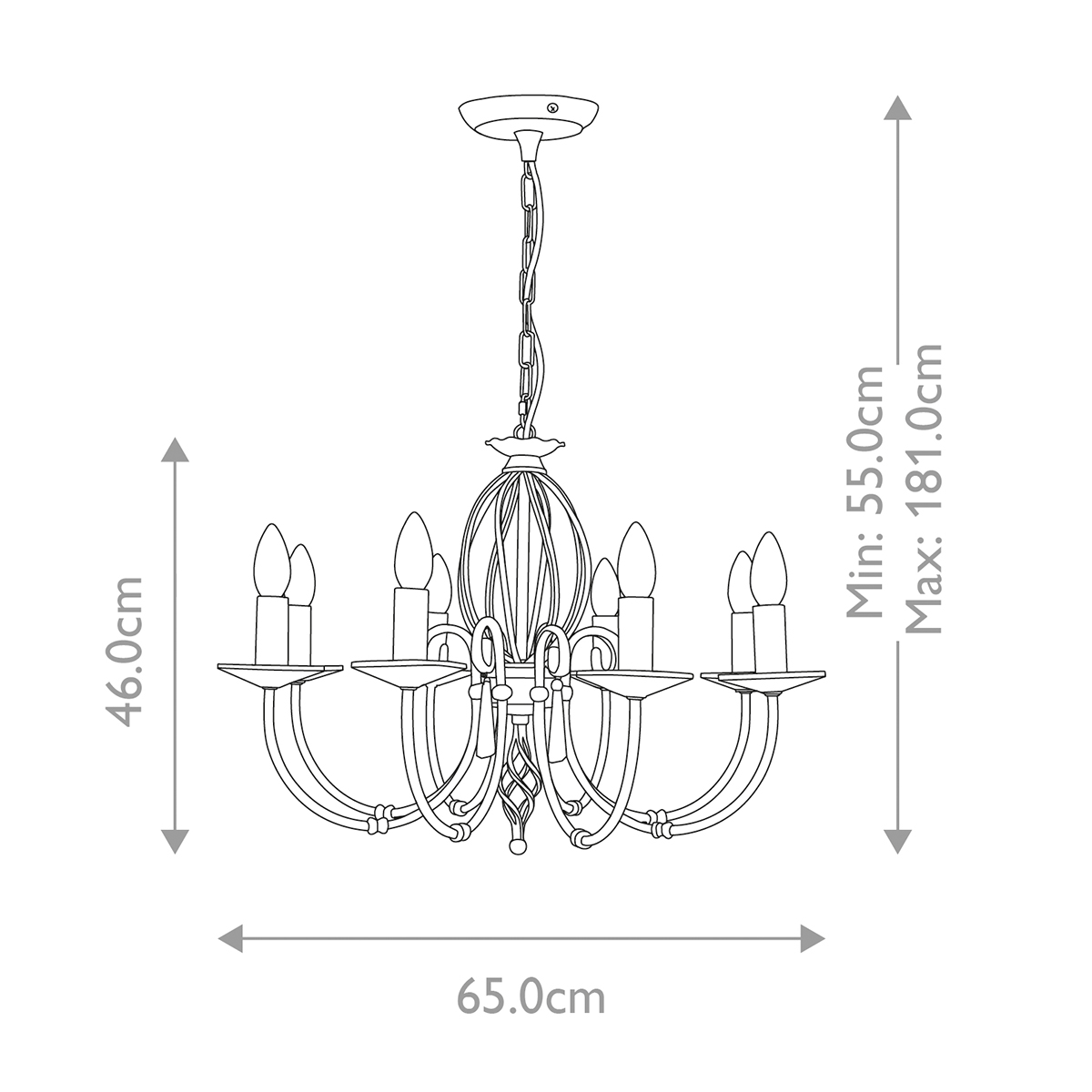 Люстра Elstead Interior, Арт. AG8-AGED-BRASS