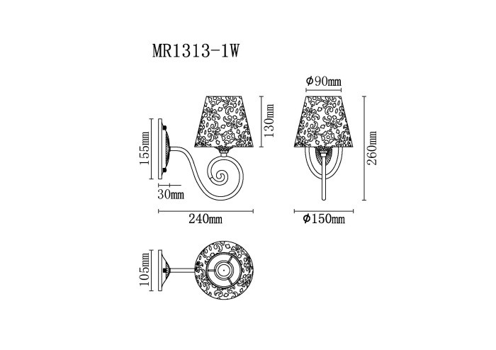 Бра MyFar MR1313-1W