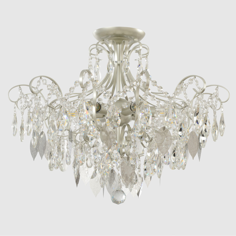 Накладная люстра Crystal Lux ESMIRALDA PL6 SILVER