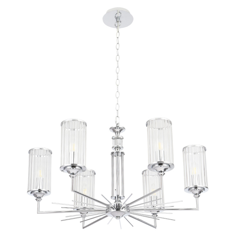 Подвесная люстра Crystal Lux GLORIA SP6 CHROME