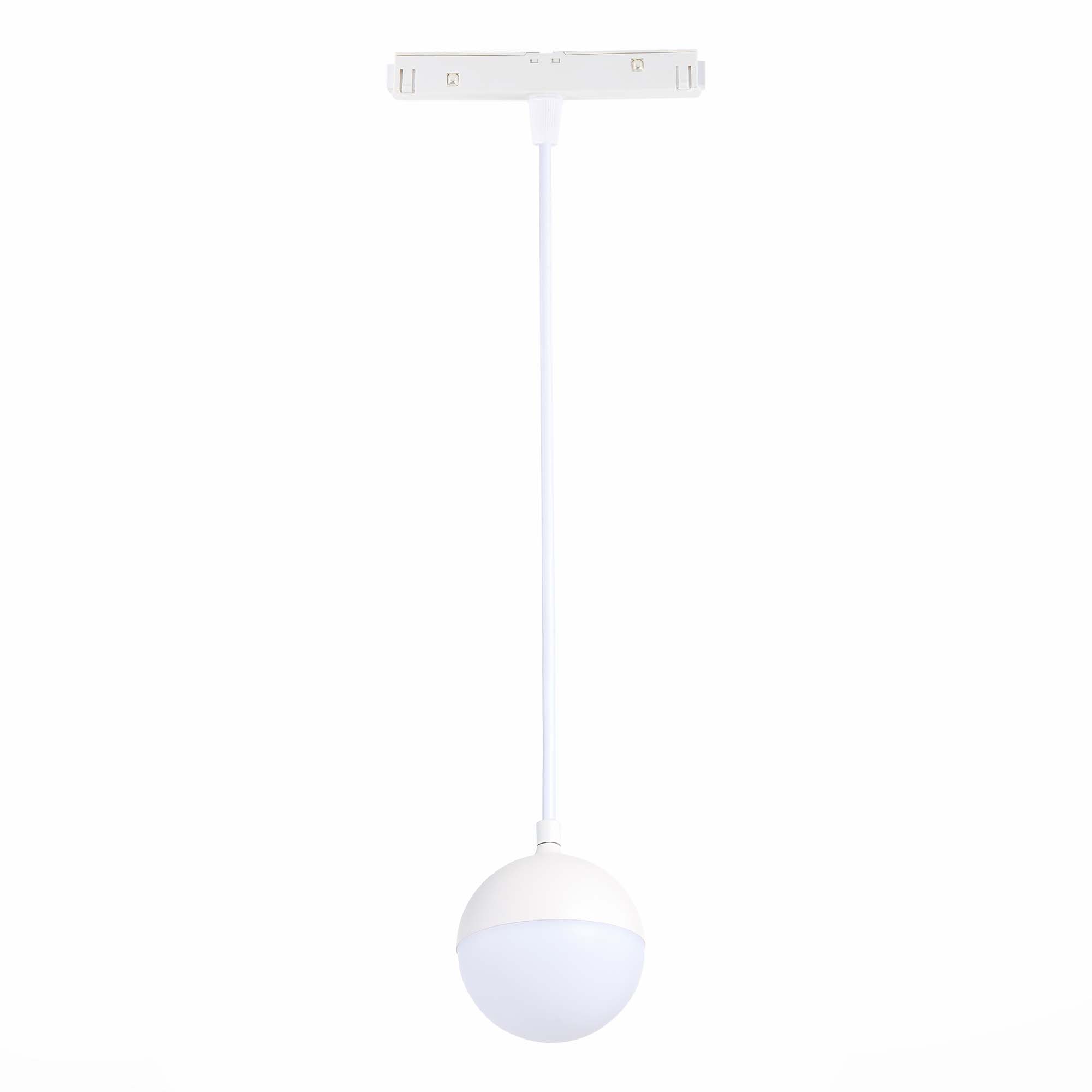 ST358.533.07 Магнитный трековый светильник подвесной Белый LED 1*7W 3000K 520Lm Ra>80 120° IP20 D90x SKYLINE 48