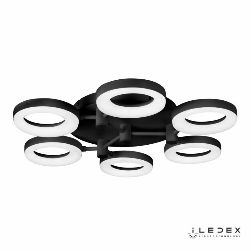 Накладной светильник iLedex FS-014-X6-(B) 72W BK