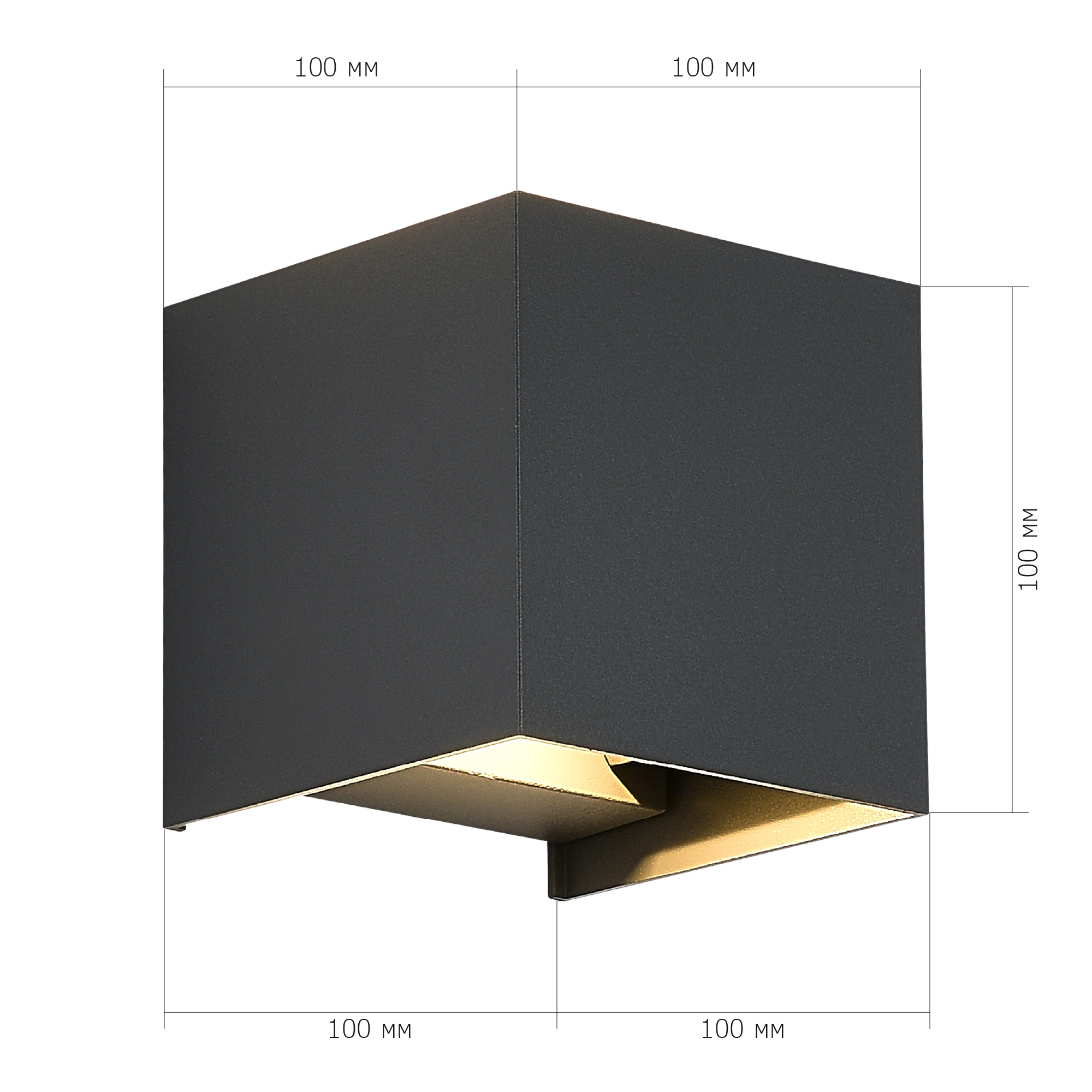 SL9513.701.01 Светильник уличный настенный ST-Luce серый/серый LED 1*10W 2700K BRIK