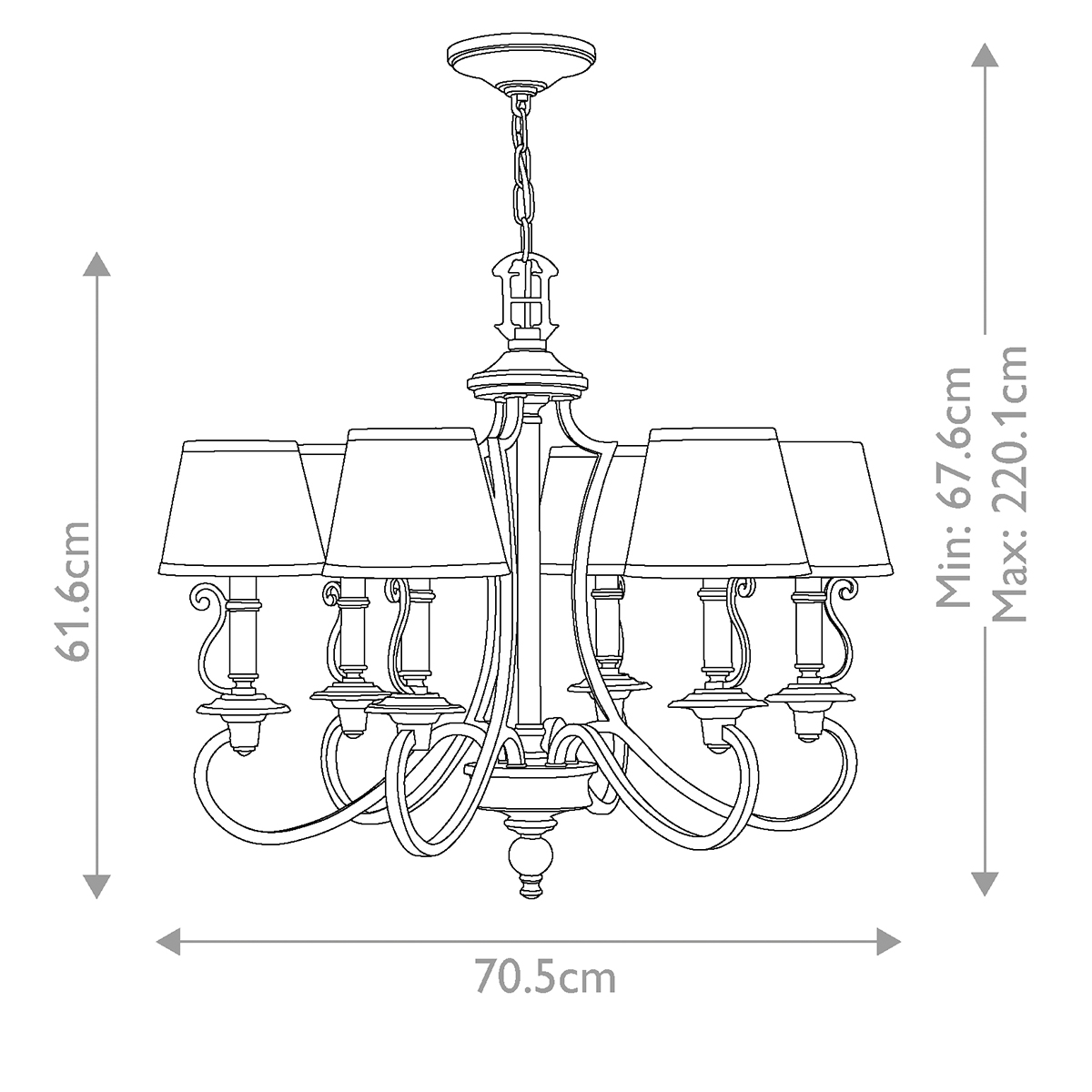 Люстра Hinkley Lighting, Арт. HK-PLYMOUTH6