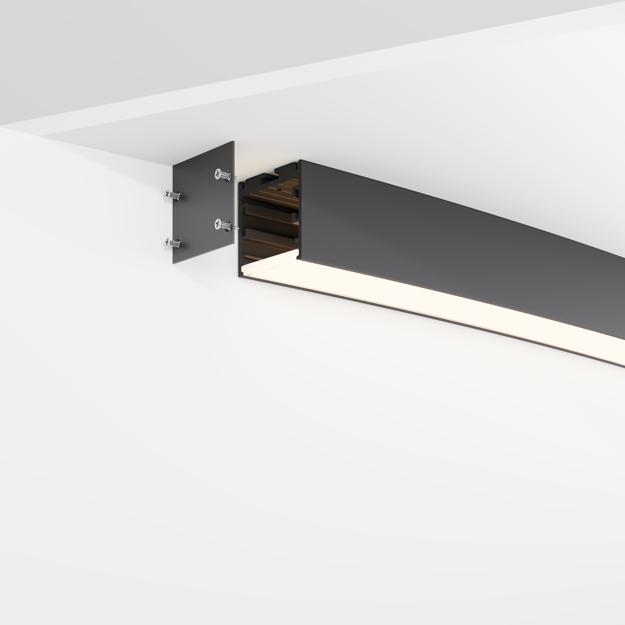 Профиль Led Strip ALM-3535R-B-D-45°-3M