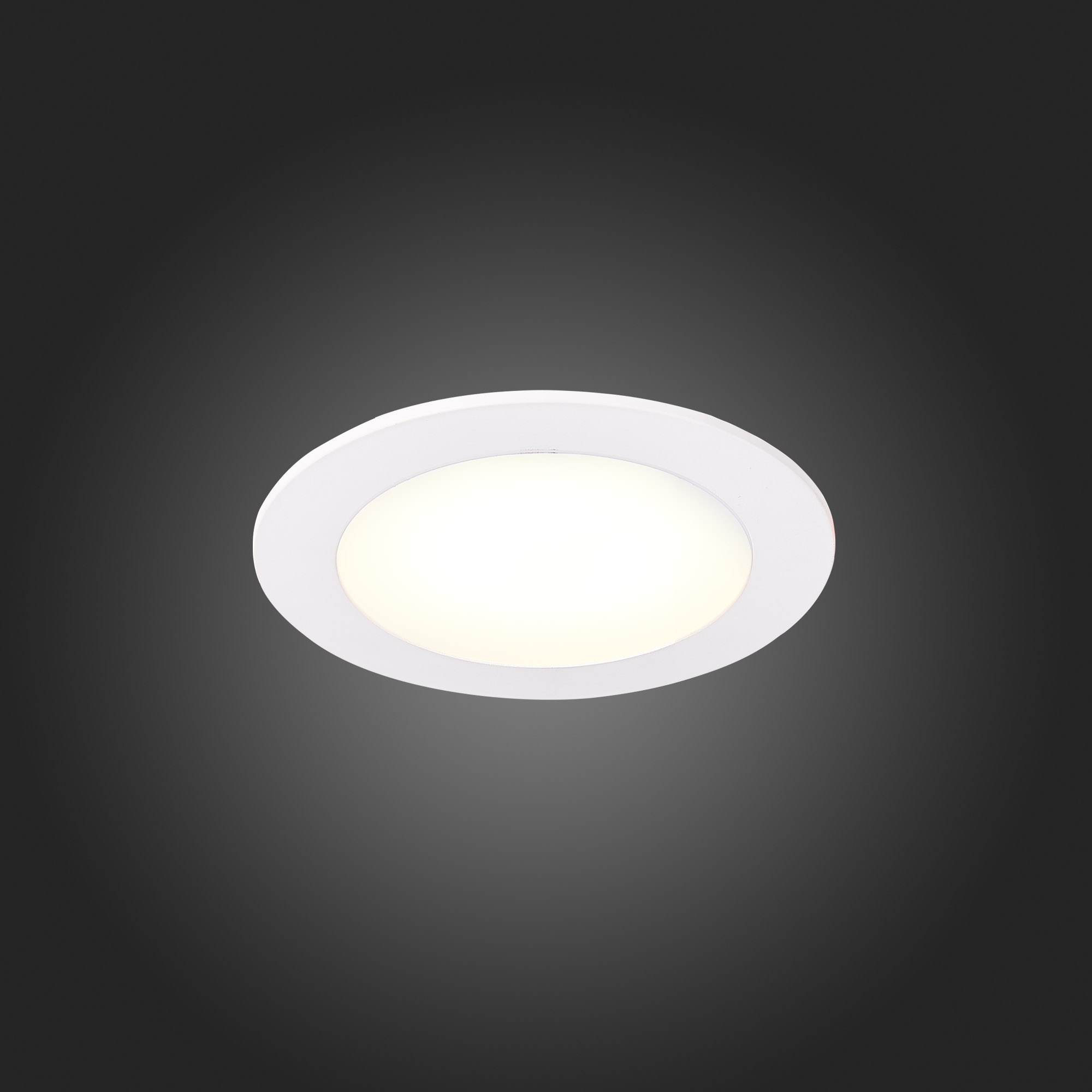 ST209.538.06 Св-к встр. Белый LED 1*6W 3000K 330Lm Ra80 110° IP20 D120xH8 90-265V Встраиваемые светильники