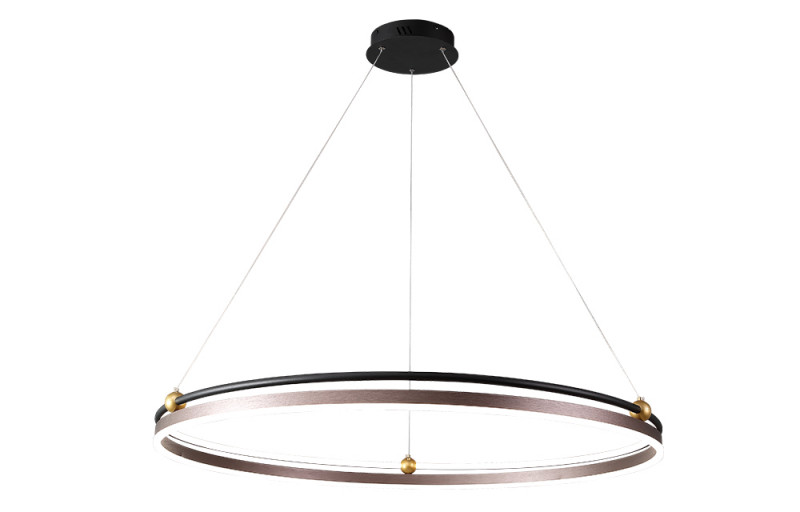 Подвесной светильник Crystal Lux FERNANDO SP88W LED D1000 COFFEE/BLACK