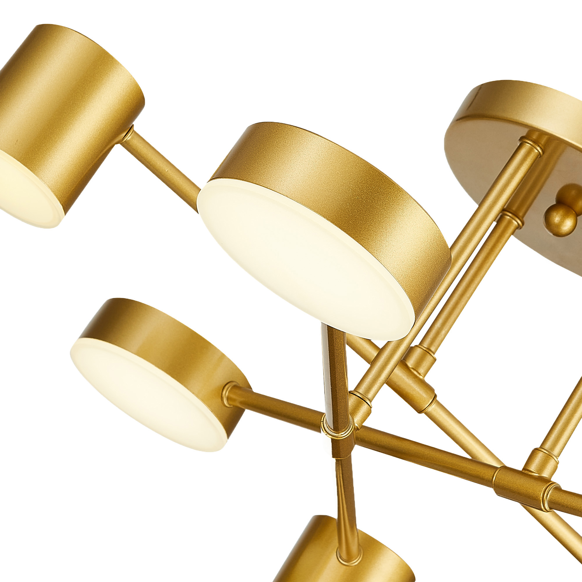 SLE201022-06 Светильник потолочный Золотистый/Золотистый LED 6*7W 4000K NOBEL