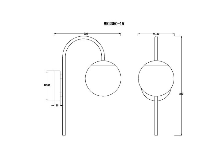 Бра MyFar MR2350-1W