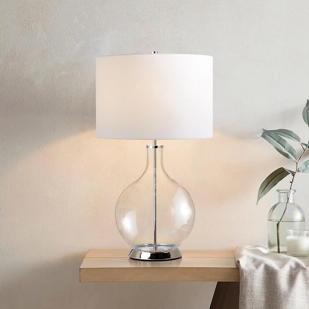 Настольная лампа Elstead Lighting, Арт. ORB-CLEAR-PN-WHT
