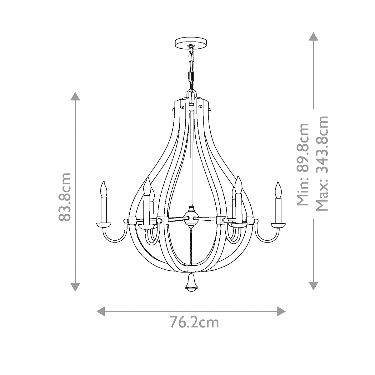 Люстра Hinkely Lighting, Арт. HK-MIDDLEFIELD6