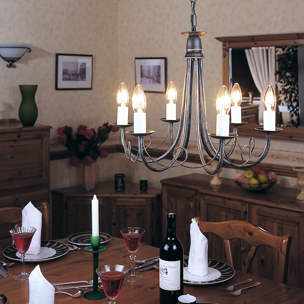 Люстра Elstead Interior, Арт. MN6-BLK-GOLD