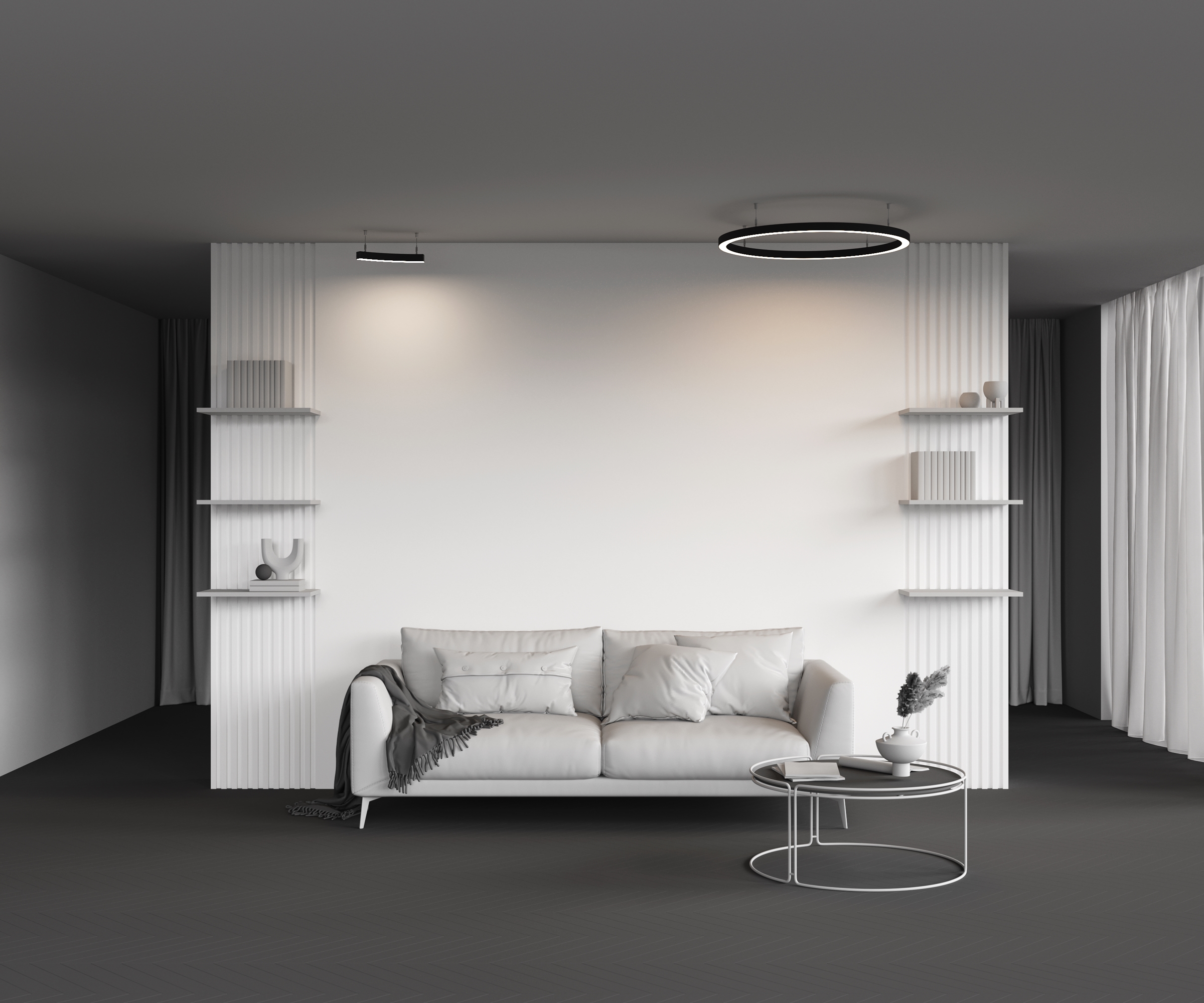 Профиль Led Strip ALM-3535R-B-D-45°-0.8M
