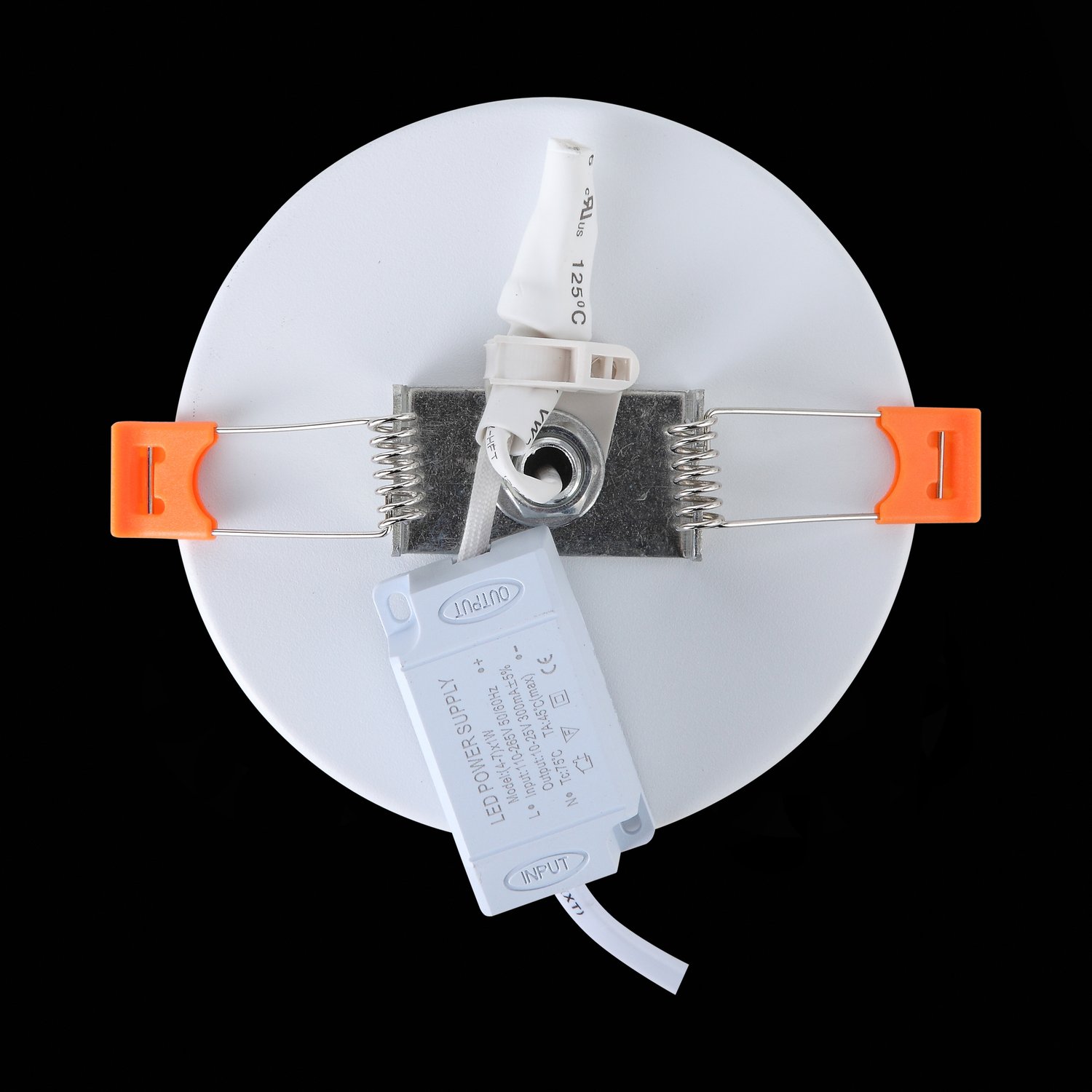 ST104.502.06 Светильник встраиваемый Белый LED 1*6W 3000K 468Lm Ra>80 120° IP20 D110xH20 170-240V Встраиваемые светильники