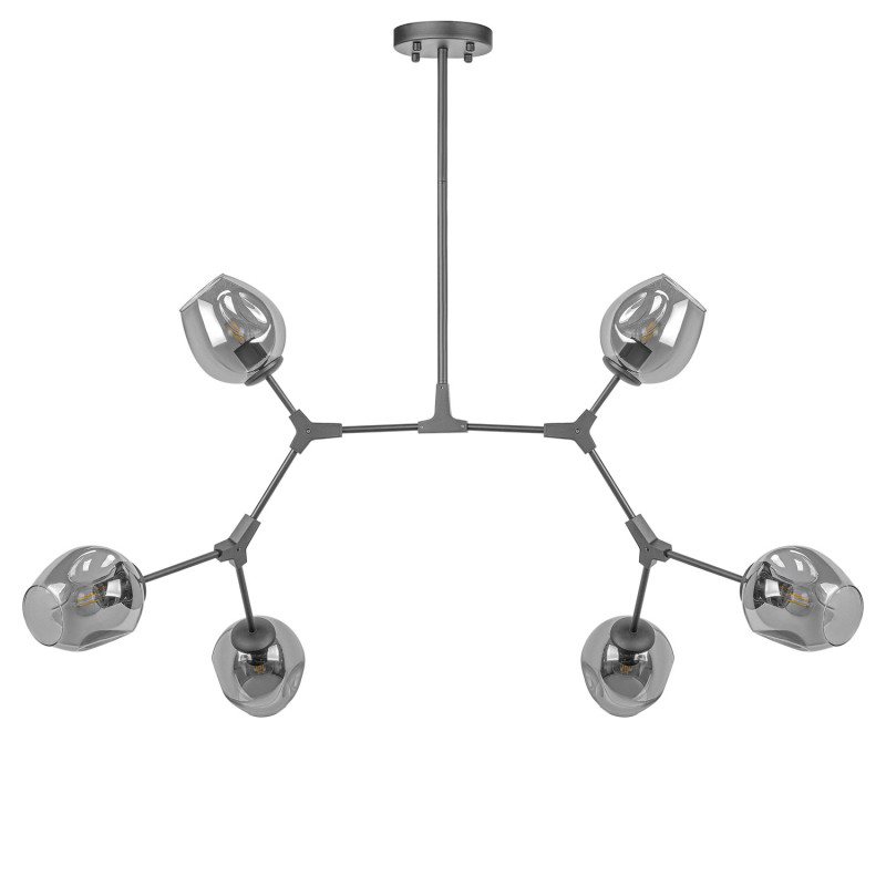 Люстра на штанге AM Group LOFT-6 BK