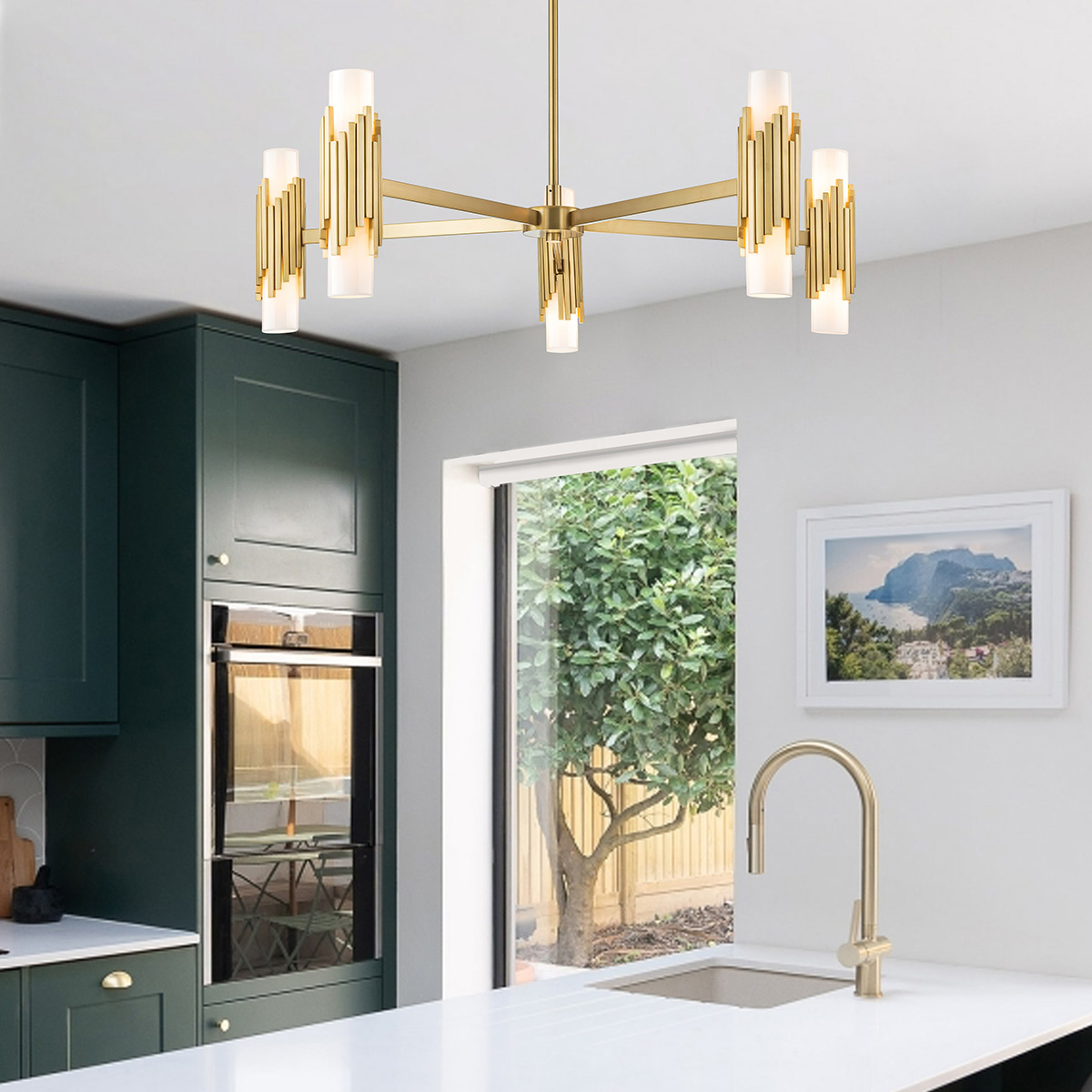 Люстра Elstead Lighting, Арт. MARVELE10-AB-OPAL
