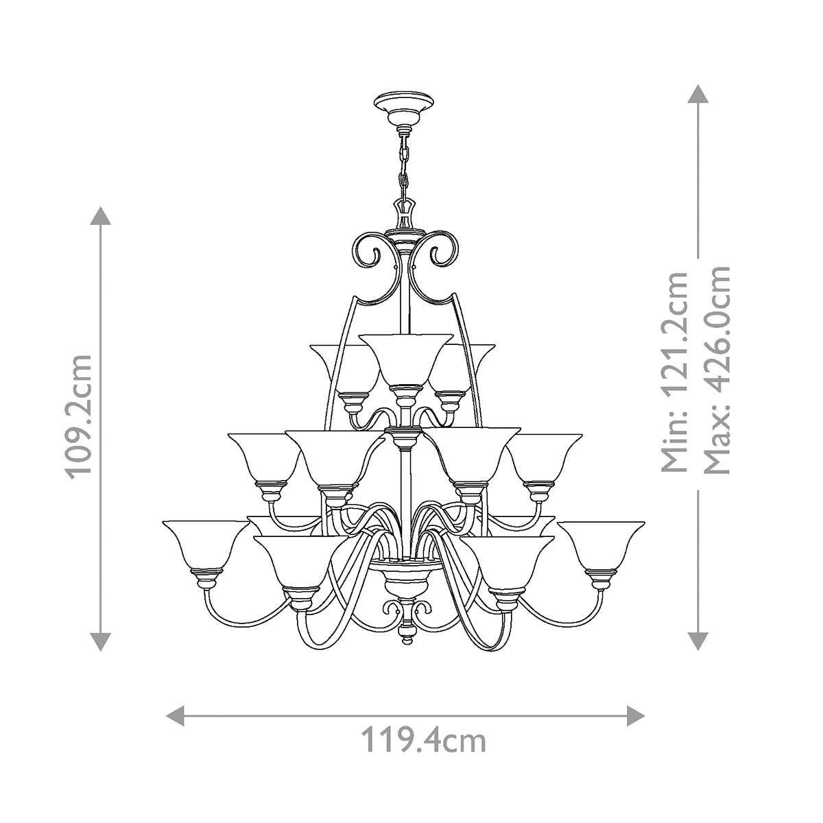 Люстра Hinkely Lighting, Арт. HK-CELLO15