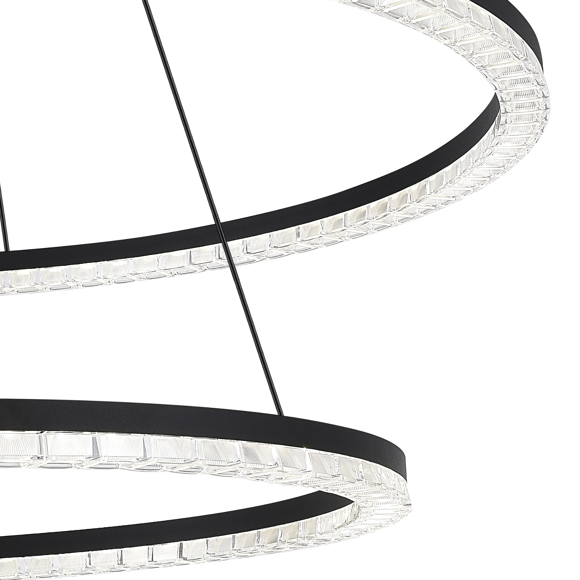 SL1018.403.02 Светильник подвесной ST-Luce черный/прозрачный LED 1*96W 4000K EUCLIDICS
